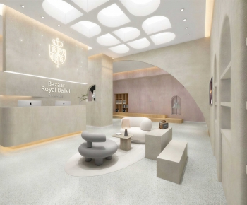 Modern Office Reception Desk-ID:598658085
