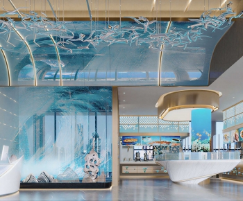 Modern Office Reception Desk-ID:190996891