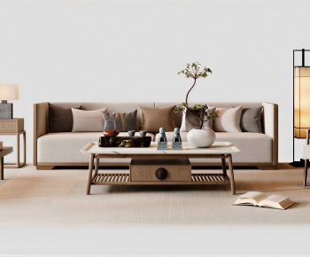 New Chinese Style Sofa Combination-ID:602334026