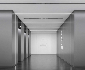 Modern Office Elevator Hall-ID:820861108