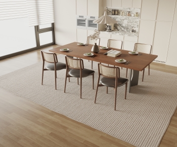 Modern Dining Table And Chairs-ID:416109091