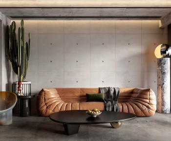 Modern Three-seat Sofa-ID:354617125