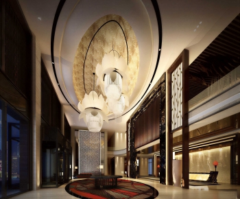 New Chinese Style Lobby Hall-ID:305309389