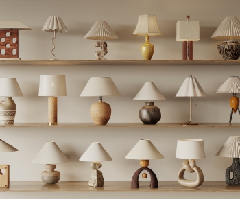 Wabi-sabi Style Table Lamp-ID:957999943