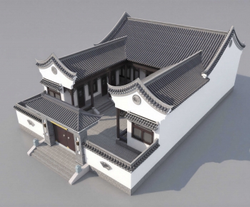 New Chinese Style Appearance Of Commercial Building-ID:340955977