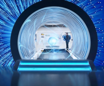 Modern Exhibition Hall-ID:131819288