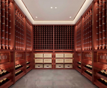 New Chinese Style Wine Cellar/Wine Tasting Room-ID:184102069