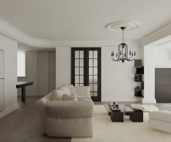 Modern A Living Room-ID:970212946