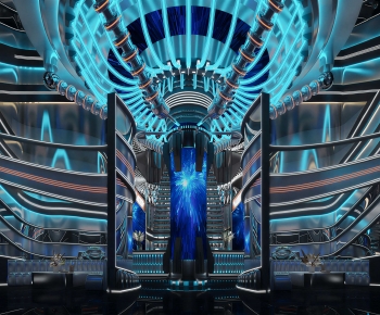 Modern Exhibition Hall-ID:712497004