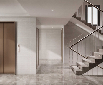 Modern Corridor/elevator Hall-ID:382098912
