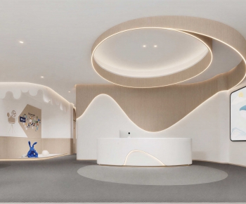 Modern Office Reception Desk-ID:459393028