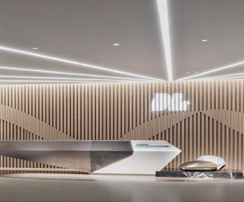 Modern Office Reception Desk-ID:353239062