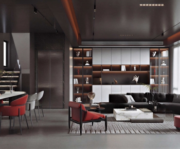 Modern A Living Room-ID:480226046