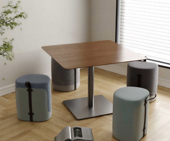 Modern Dining Table And Chairs-ID:384609941