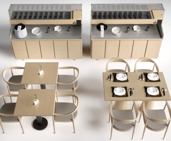 Modern Dining Table And Chairs-ID:137429007