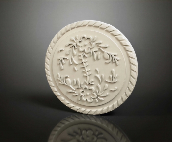 European Style Plaster Carved Top Plate-ID:374316939