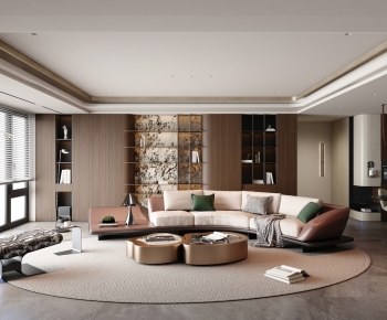 Modern A Living Room-ID:601598024