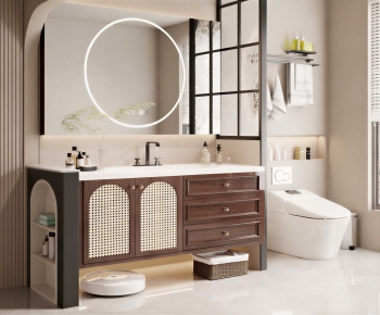 Modern Bathroom Cabinet-ID:376044033