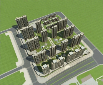 Modern Architectural Bird's-eye View Planning-ID:458669727