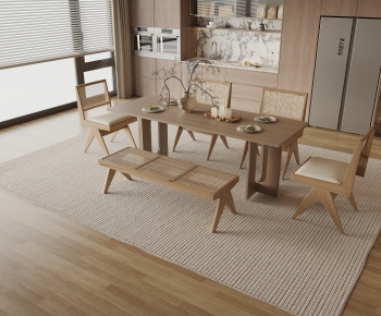 Modern Dining Table And Chairs-ID:717569115