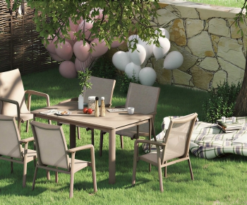 Modern Dining Table And Chairs-ID:215763095