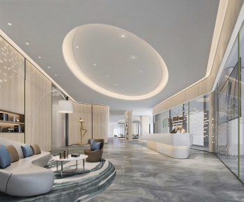 Modern Office Reception Desk-ID:771810058