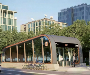 Modern Building Appearance-ID:217014076