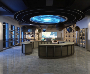 Modern Exhibition Hall-ID:728344926