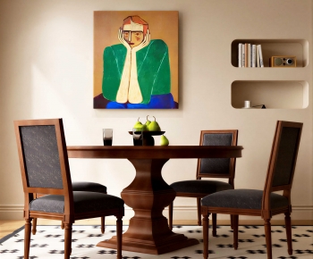 Modern Dining Table And Chairs-ID:395379071