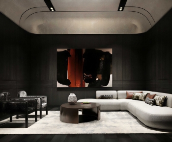 Modern A Living Room-ID:802908901