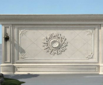 French Style Landscape Wall-ID:480875972