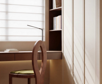 Modern Computer Desk And Chair-ID:749886045