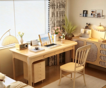 Modern Computer Desk And Chair-ID:186507947