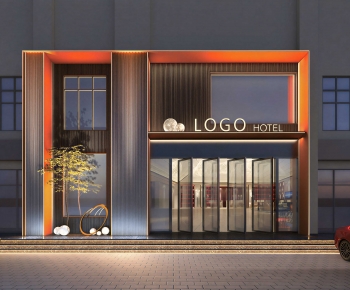 Modern Facade Element-ID:723929473