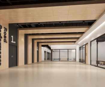 Modern Office Reception Desk-ID:724279971