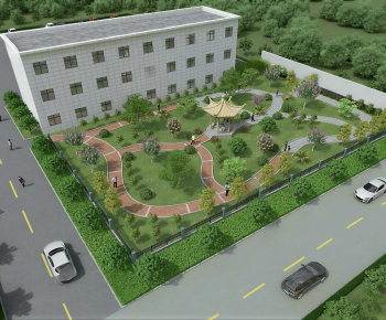 Modern Park Landscape-ID:496777063