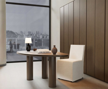 Modern Computer Desk And Chair-ID:262119847