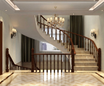 New Chinese Style Stairwell-ID:595177891