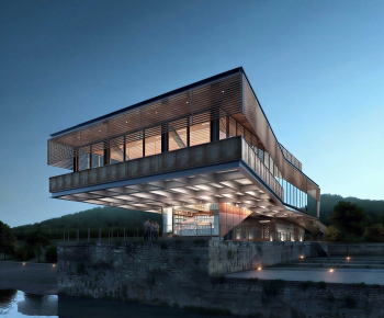 New Chinese Style Appearance Of Commercial Building-ID:143307929