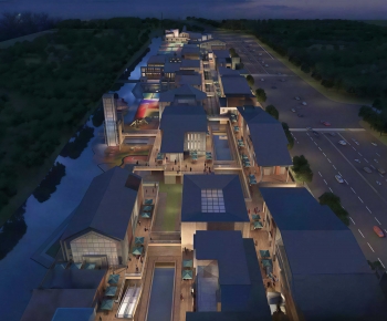 Modern Architectural Bird's-eye View Planning-ID:521029005