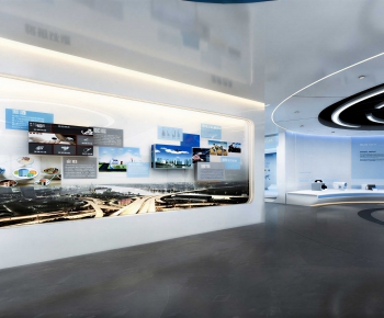 Modern Exhibition Hall-ID:742820981