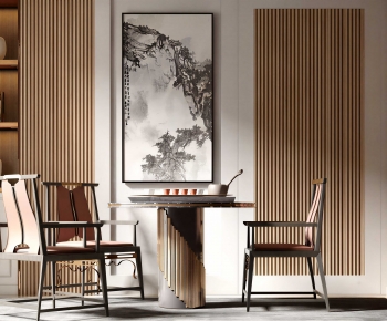 New Chinese Style Tea Tables And Chairs-ID:329864985