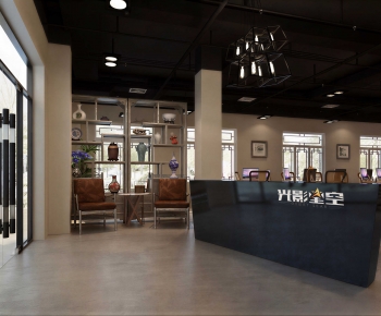 Retro Style Office Reception Desk-ID:179280047