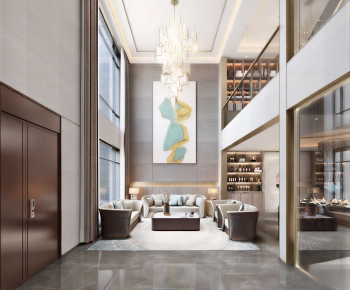 New Chinese Style A Living Room-ID:645314939