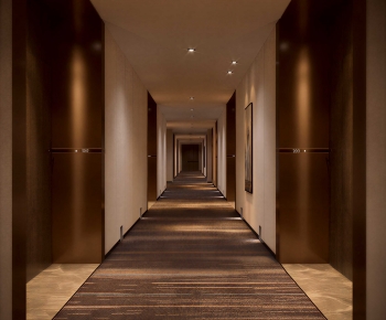 Modern Corridor Elevator Hall-ID:729764946