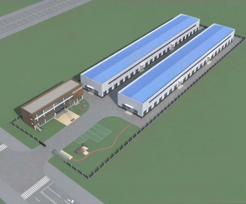 Modern Architectural Bird's-eye View Planning-ID:201498038