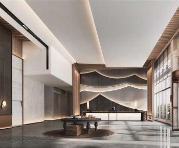 Modern Office Reception Desk-ID:131216059
