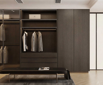 Modern Clothes Storage Area-ID:625936993