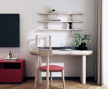 Modern Computer Desk And Chair-ID:808820788