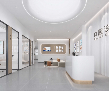Modern Office Reception Desk-ID:647211151